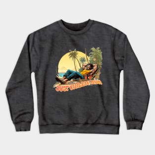 Just Chillin Bub Logan Wolverine Beach Crewneck Sweatshirt